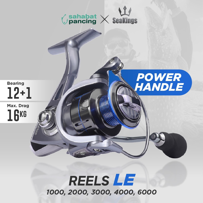 REEL PANCING POWER HANDLE SEAKINGS LE 1000 2000 3000 4000 6000 12+1BB MAX DRAG 16KG