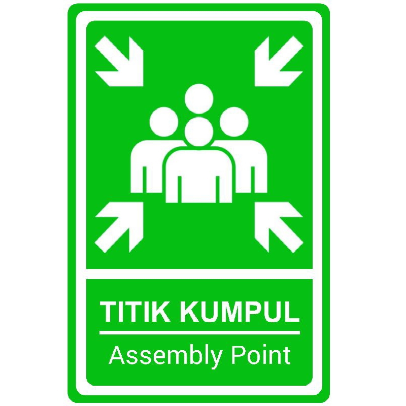 

Stiker titik kumpul stiker tulisan titik kumpul stiker sign uk 30×45cm