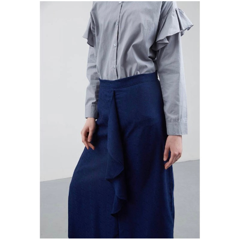 Shevalia Skirt Navy Rok Biru Havva