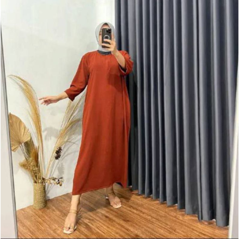 Daster Gamis / Daster Lengan 3/4 / Daster Muslim / Daster Lengan Panjang / Daster Terbaru / Daster B