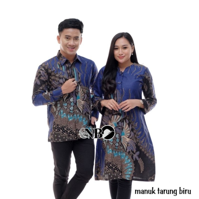 Baju Batik Couple Modern Atasan Baju Batik Pria Wanita Kantor