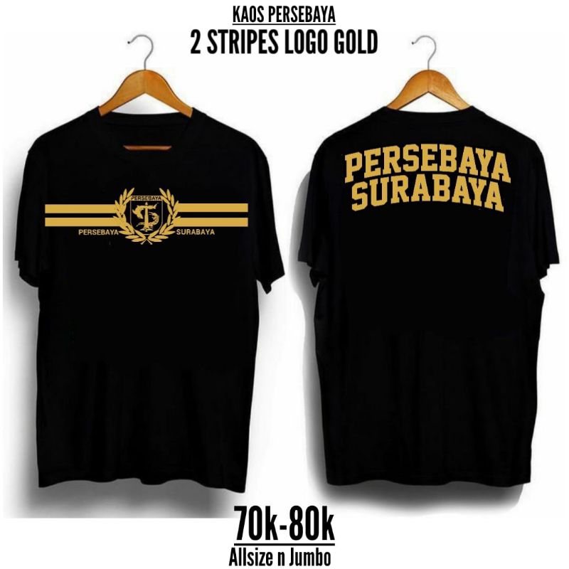 Kaos logo Persebaya hitam