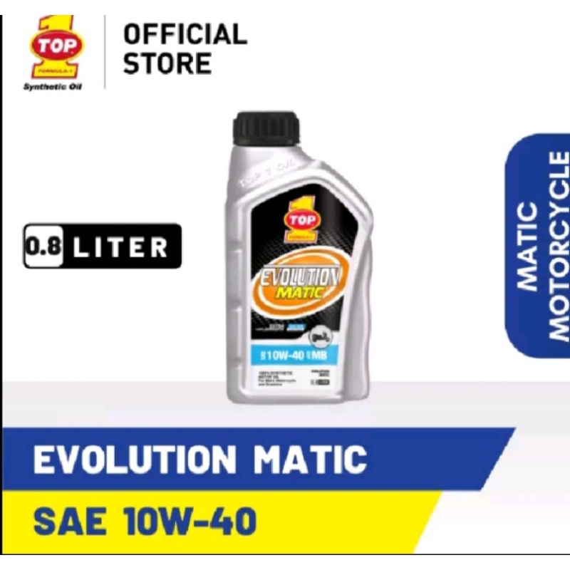Oli top 1 evolution matic 10w-40 original 800ml