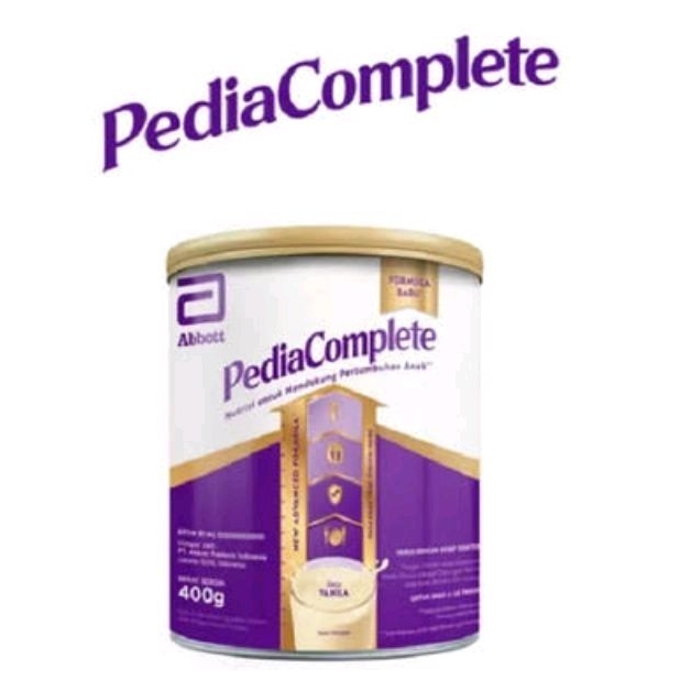 SUSU KALENG PEDIA COMPLETE PEDIASURE VANILA COKLAT MADU 400GR USIA 1-10 TAHUN