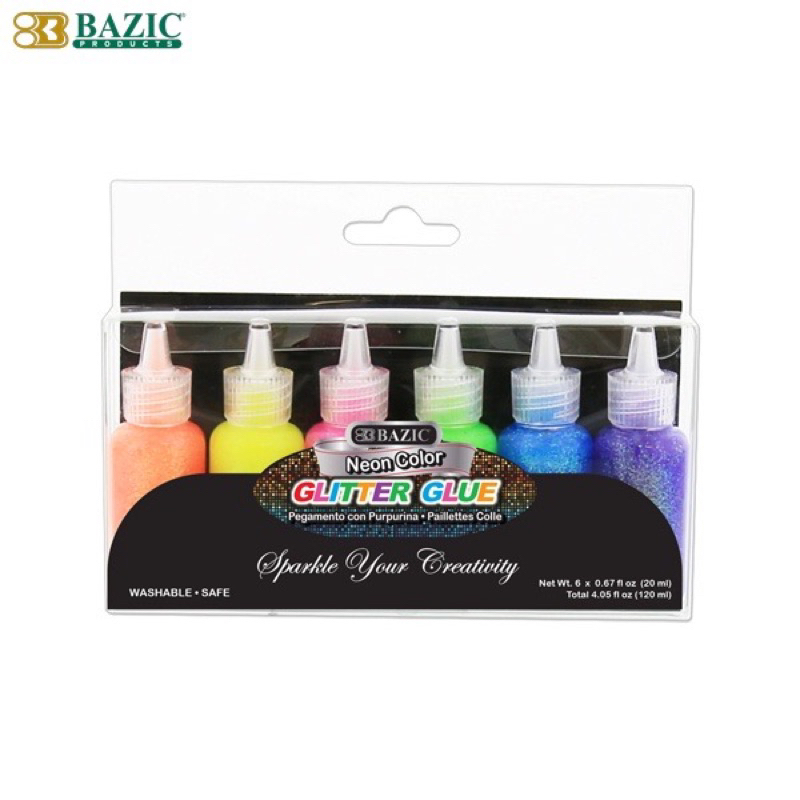 

BAZIC Glitter Glue Neon Color - Lem Glitter