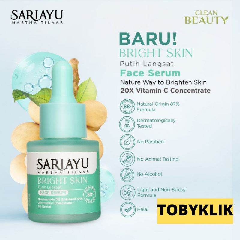 Sariayu Bright Skin Putih Langsat Face Serum 20ml