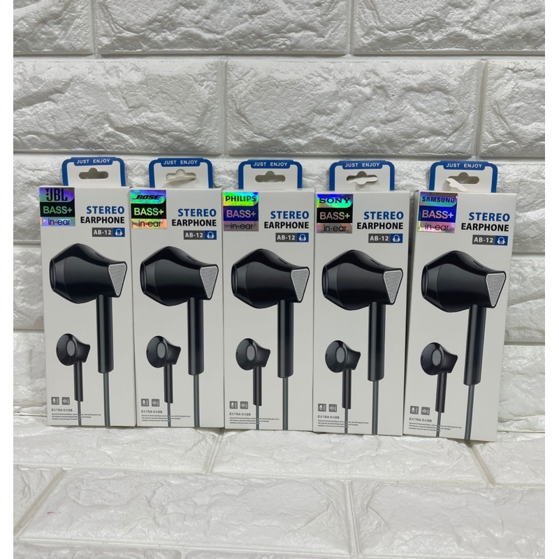 Handsfree Philips AB-12 SuperBass Earphone Superbass Terlaris