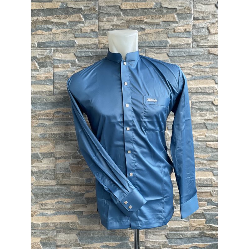 Baju taqwa pria koko al wafa thobe long sleeve manset warna