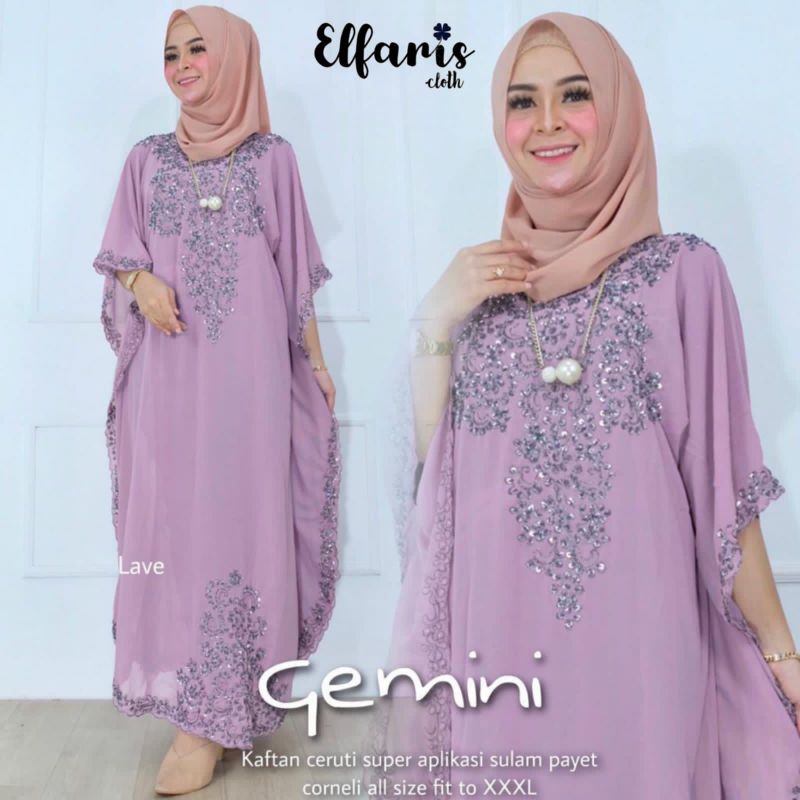 GEMINI KAFTAN WANITA TERBARU BY ELFARIS