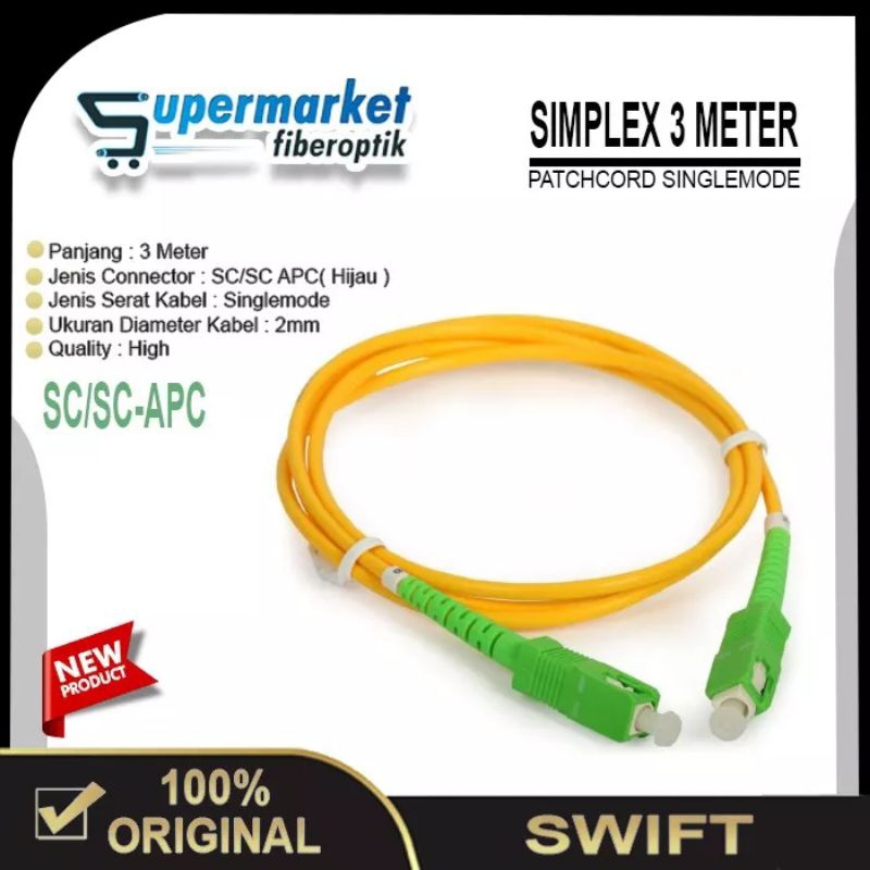 Fiber optic Patchcord /Patchcore  sc apc sc apc kabel fiber optic