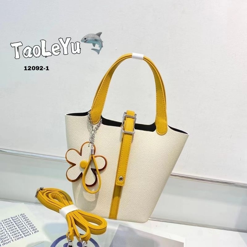 12092-1 DGH Fashion Taoleyu Picotin Bucket TOTE BAG WANITA MURAH IMPORT PREMIUM