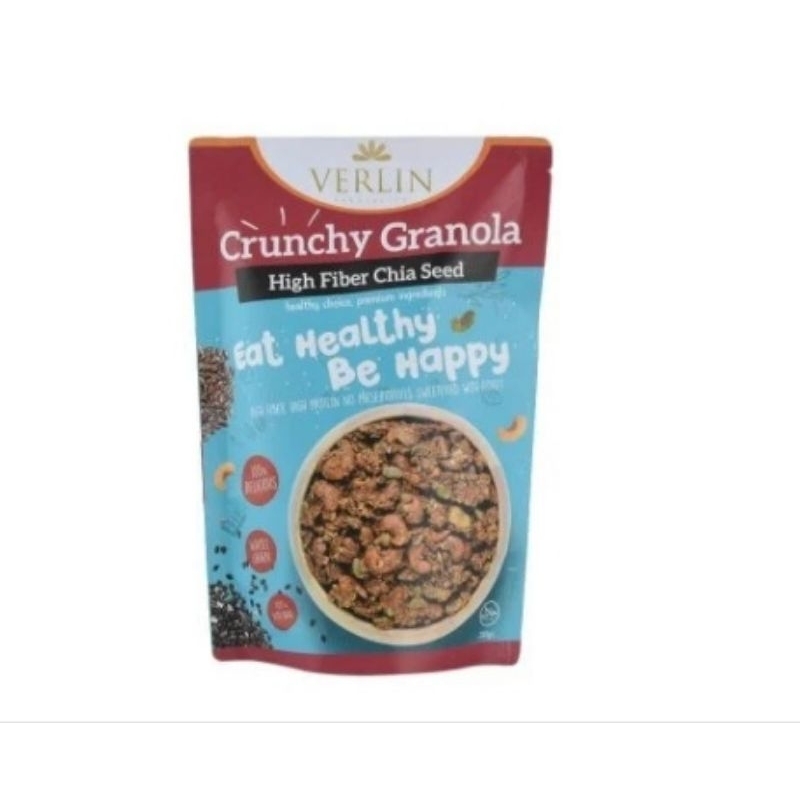 

VERLIN CRUNCHY GRANOLA HIGH FIBER CHIA SEED 200 GRAM