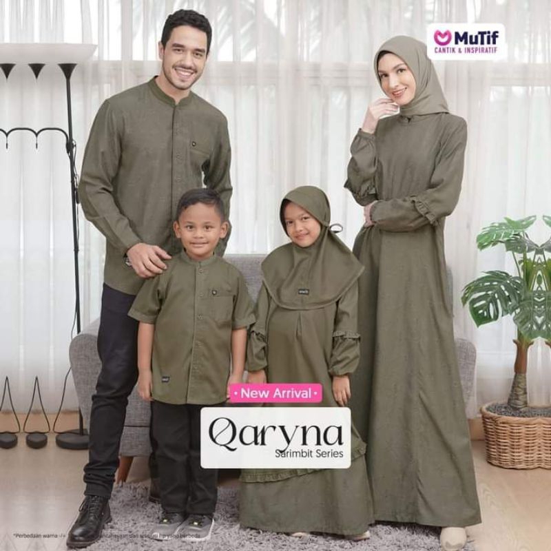 MUTIF QARYNA SARIMBIT SERIES ALOE OLIVE (QARYNA, LITTLE QARYNA, ABQARY, LITTLE ABQARY)