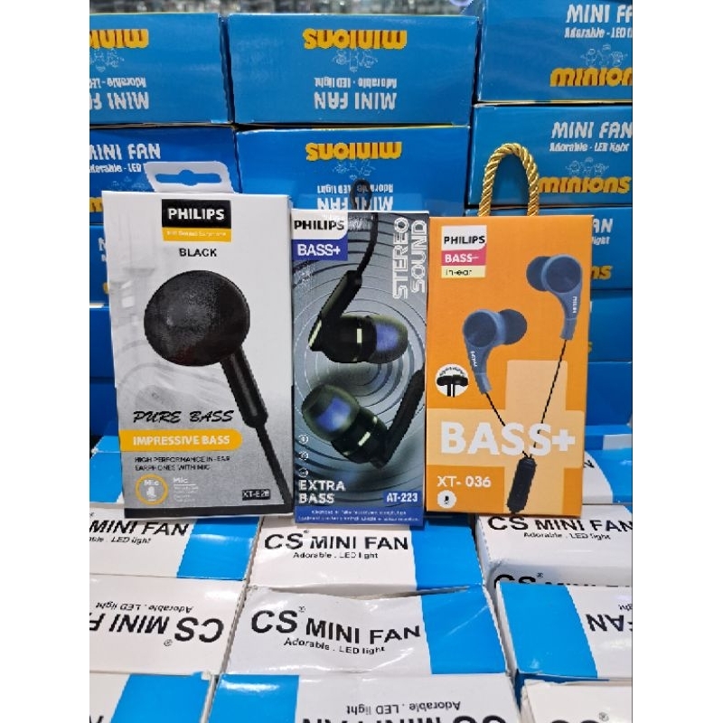 Hf Headset Earphone AT-223 XT-E28 XT-036 , Hf Headset Earphone Philips Bass+ Stereo Sound Extra Bass AT-223 , Hf Headset Earphone Philips Hifi Sound Earphone Black Pure Bass Impressive Bass XT-E28 , Hf Headset Earphone Philips Bass+ In-Ear Bass+ XT-036