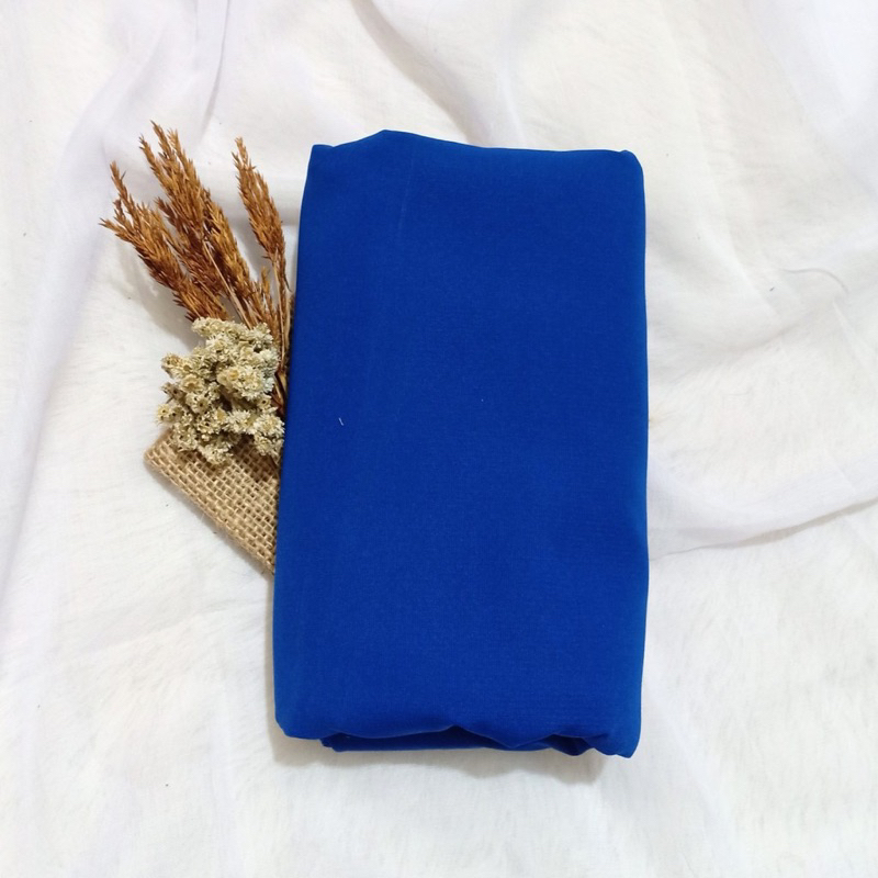 Wolfis Jumbo Biru Elektrik hijab Segiempat Wolfis Biru Birel Syar'i || Kerudung Syar'i Biru BCA