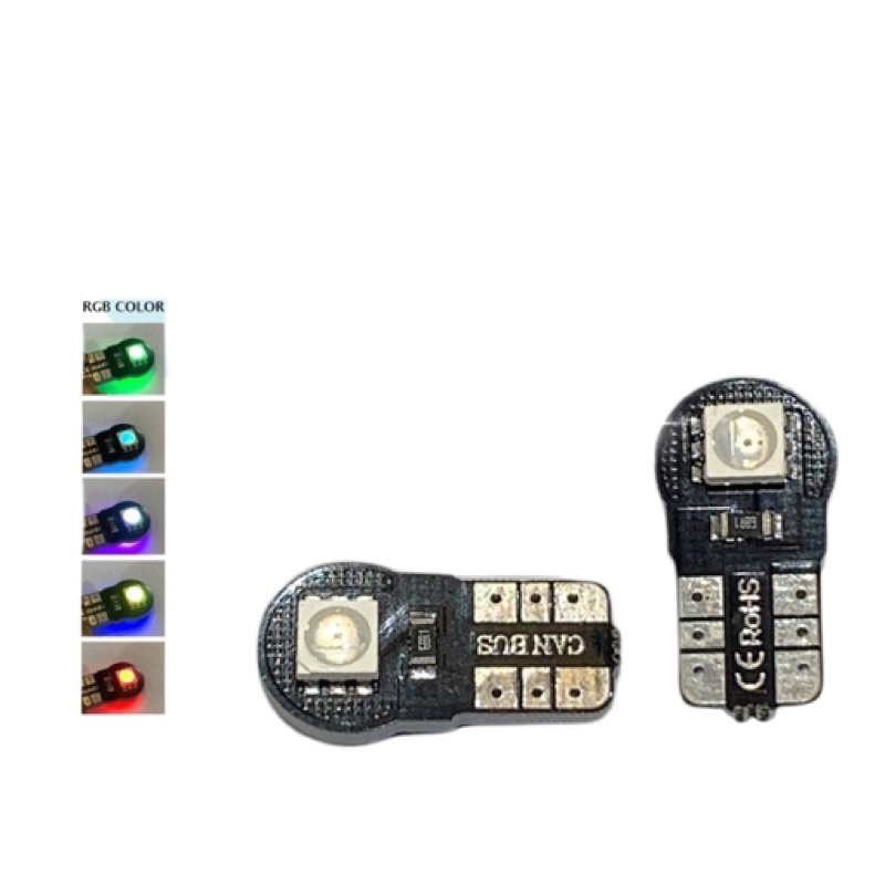 Lampu sein motor led/lampu T10 led/bohlam led sein t10/Lampu Led T10 RGB Canbus Merk BULLAES