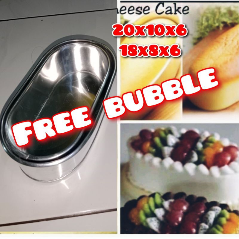 LOYANG KUE ROTI MANIS OVAL ALUMINUM 20X10X6 18X8X6 ALUMINIUM HARGA MURAH TERJANGKAU