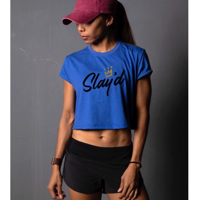 DVOTD - Crop Tank Top Sleeveless Top Crop Top Loose Top Low Cut Top Kaos Gym & Kaos Olahraga Wanita 