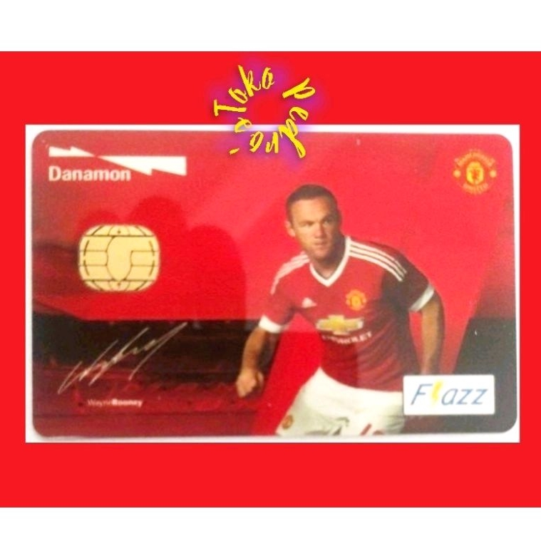 Flazz BCA Manchester United (MU) Edition - Wayne Rodney - ORI /Like eTOLL eMONEY Tapcash or Brizzi