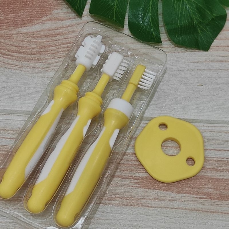 Sikat Gigi Bayi Terapi Wicara Speechdelay Reliable 3 in 1