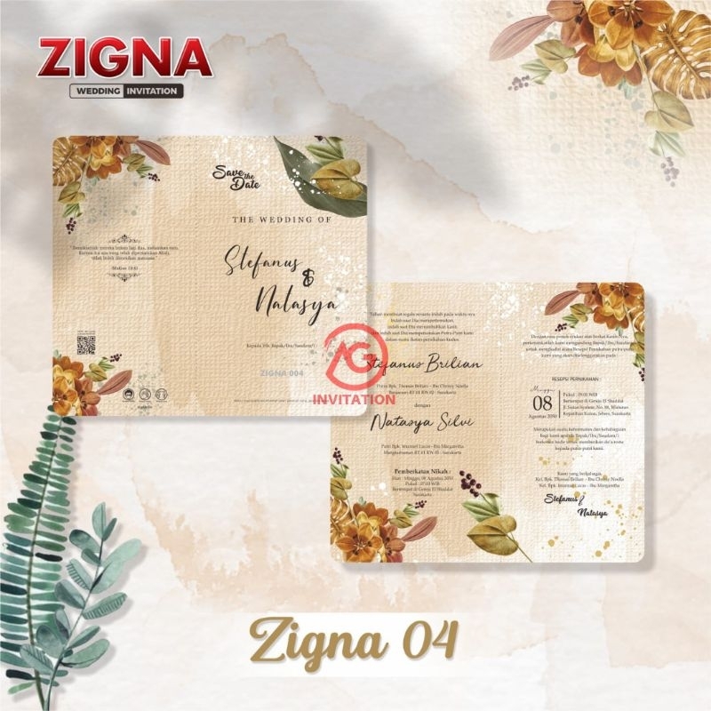 Blangko undangan pernikahan ZIGNA 04