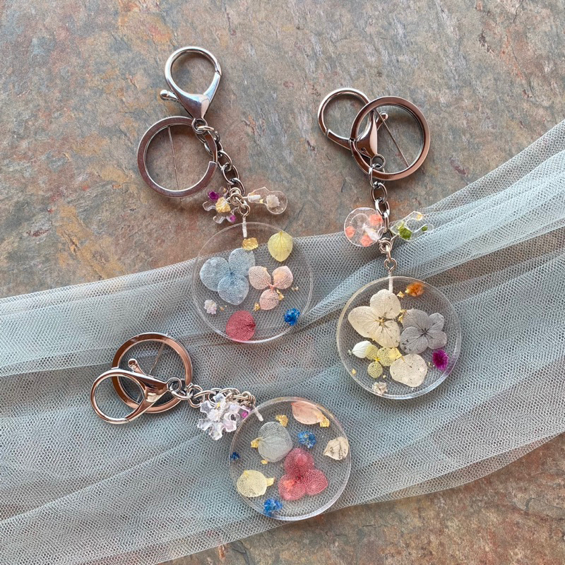 READYSTOCK Resin Keychain Flower | Gantungan Kunci Resin | Gantungan Kunci Bunga | Gantungan Kunci T