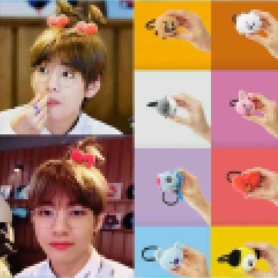 IKAT RAMBUT ANAK KOREA KPOP KARAKTER KARTUN LUCU BANGTAN / IKAT RAMBUT KOREA / KUNCIR RAMBUT ANAK