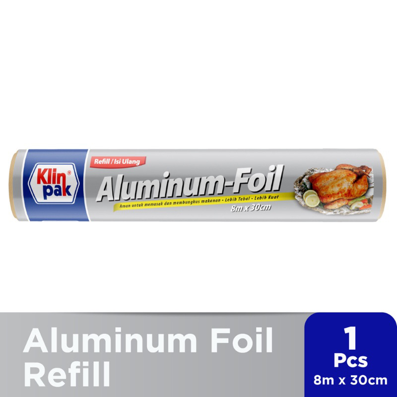 KLINPAK ALUMINIUM FOIL REFFIL 30cm X 8m