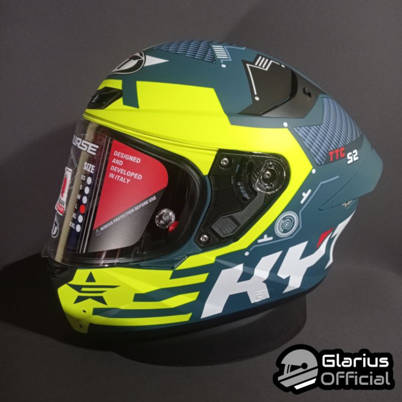 KYT TT COURSE FUSELAGE MATT YELLOW