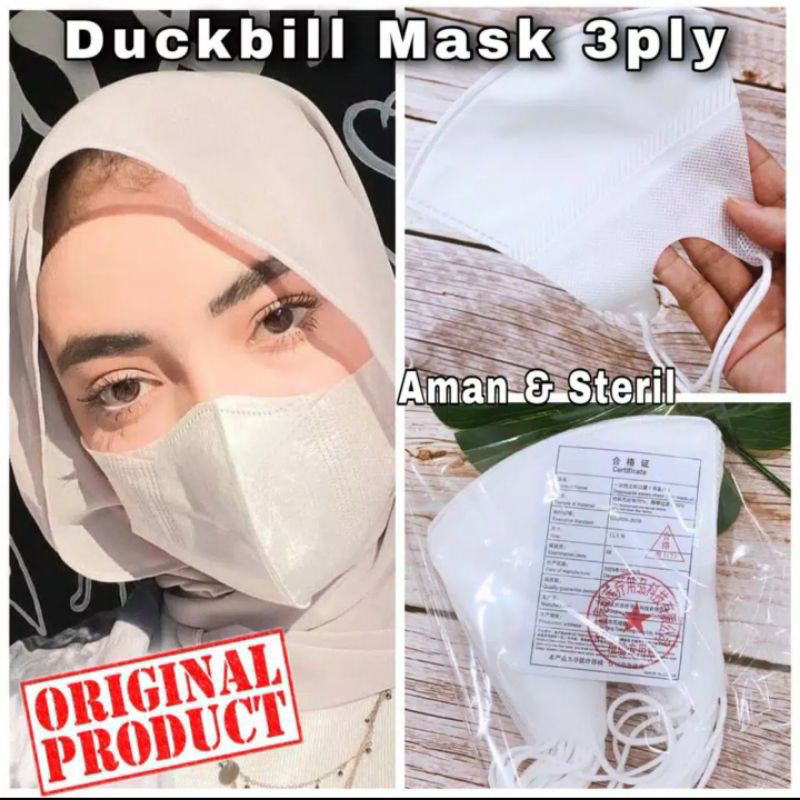 Masker Duckbill ISI 50 PCS 3 Ply Disposable Mask