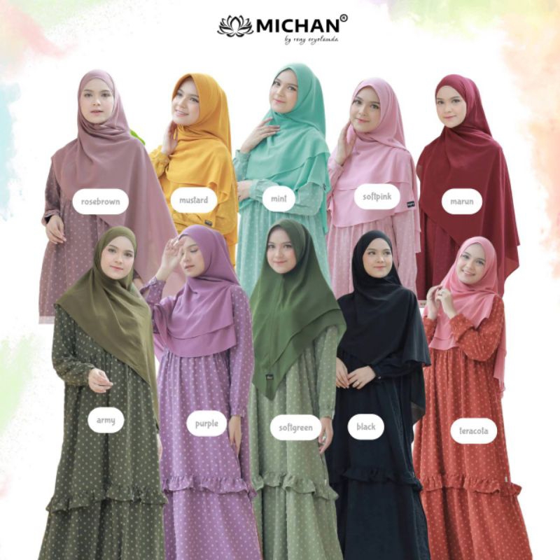 MICHAN CRINCLE URAGIRI DRESS BY MICHAN