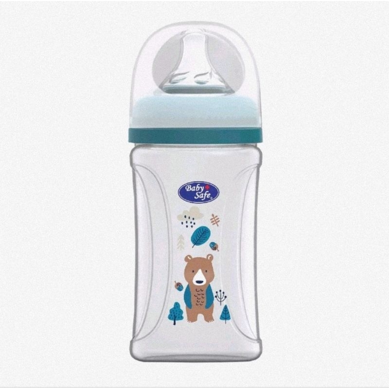 Baby Safe Bottle Wide Neck 250 ml WN08 - Botol Susu Bayi