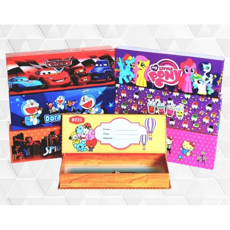 

kotak pensil magnet karton Murah Hardcarton karakter kartun