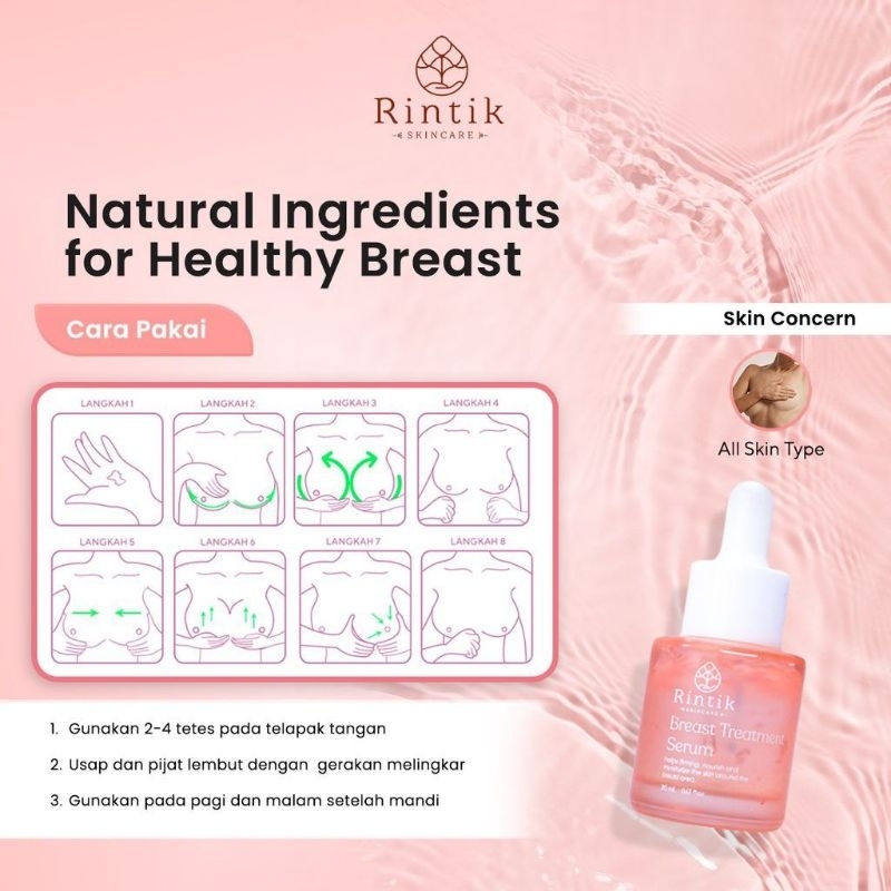 RINTIK BREAST TREATMENT SERUM PEMBESAR PAYUDARA / pembesar payudara ampuh permanen / pembesar payudara permanen dan cepat / pembesar payudara bpom / pengencang payudara bpom / alat pembesar payudara / serum cream minyak obat pembesar payudara permanen