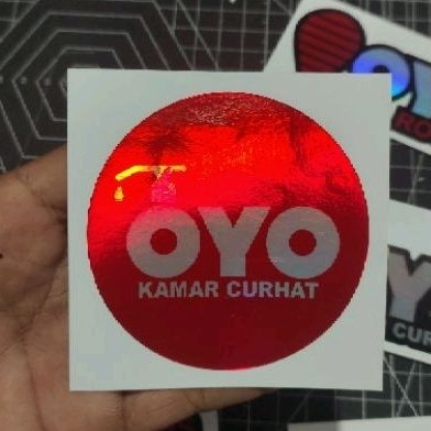 stiker pskn oyo hologram stiker motor mobil