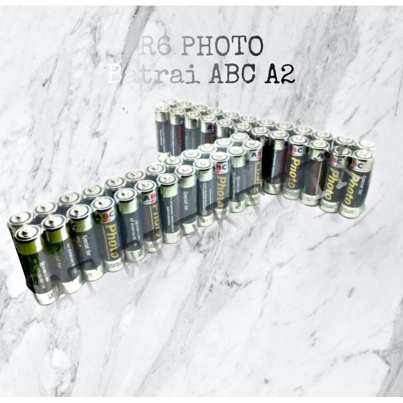 24pcs Batrai  AA A2 ABC Photo hitam / Batrai jam / Batu Batrai