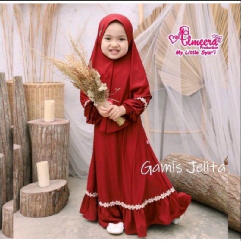 GAMIS ANAK SET BAHAN SHAKILA PREMIUM
