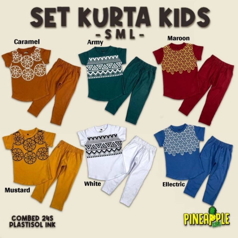 PINEAPPLE SET KURTA KIDS