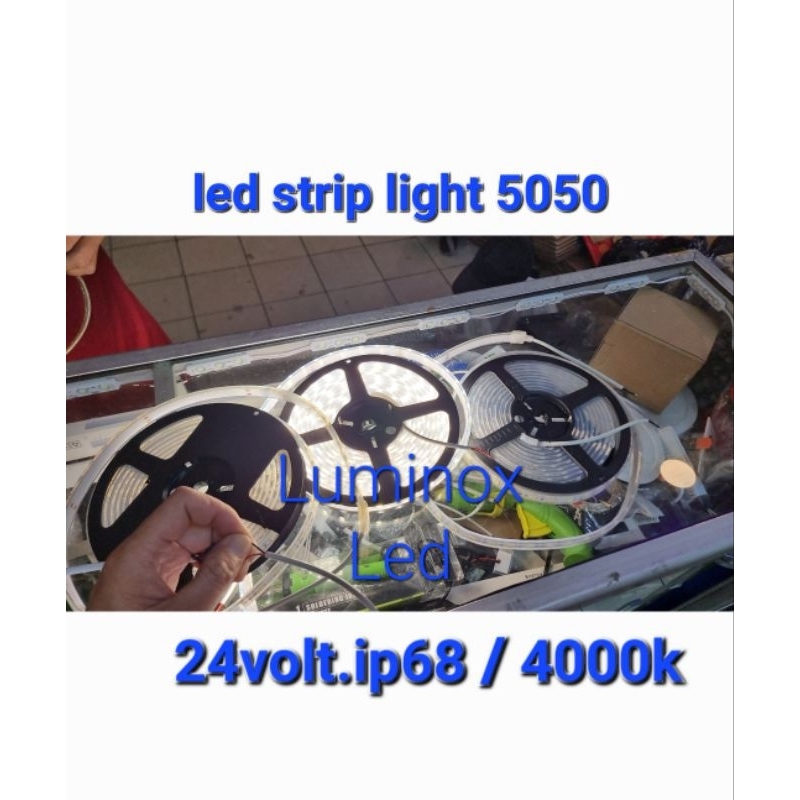 led strip 5050 mata besar 24v ip68 / drop ceiling strip light 5050 smd 24volt ip68 outdoor