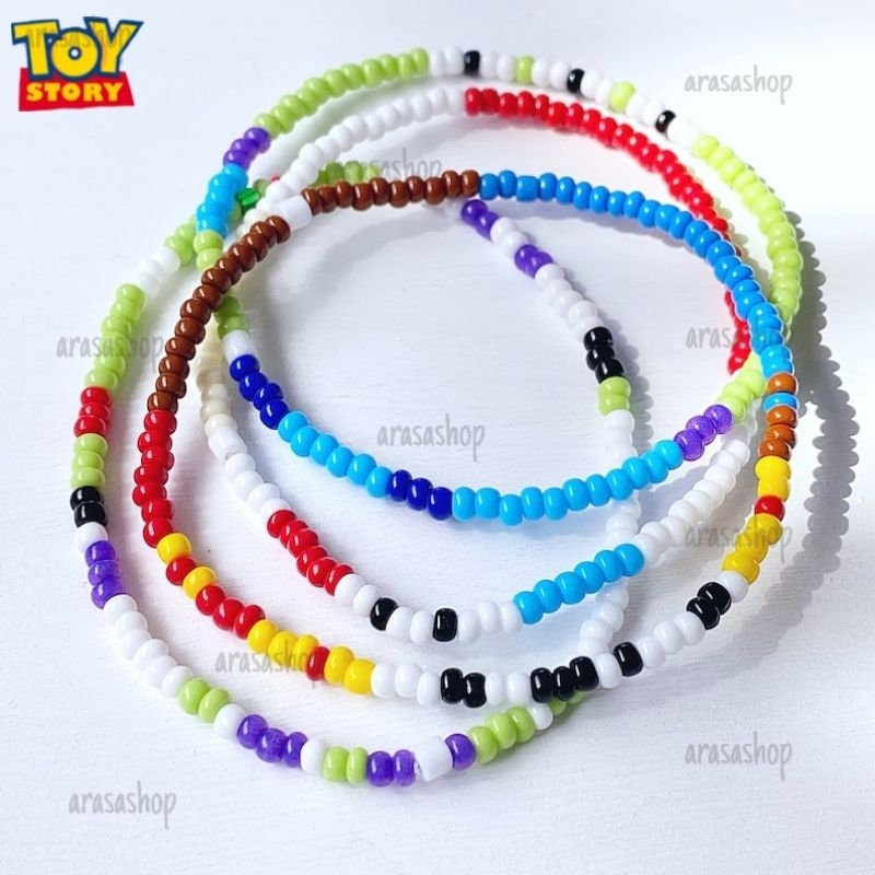 TOY STORY BRACELET / GELANG TOY STORY / GELANG MANIK-MANIK / GELANG ANAK / GELANG KARTUN