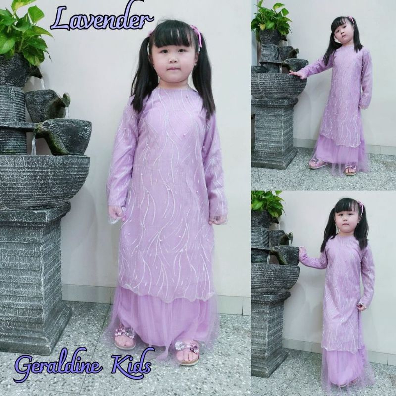 kid Aldine/ gamis brukat pesta anak 8th/preloved