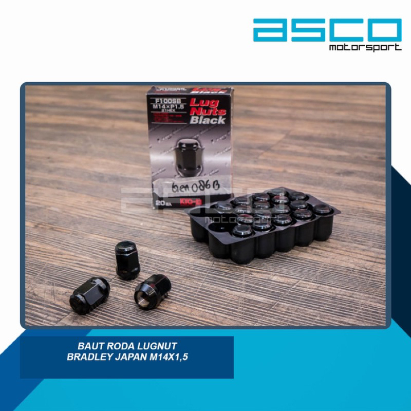 Baut Roda Lugnut Bradley Japan M14x1,5