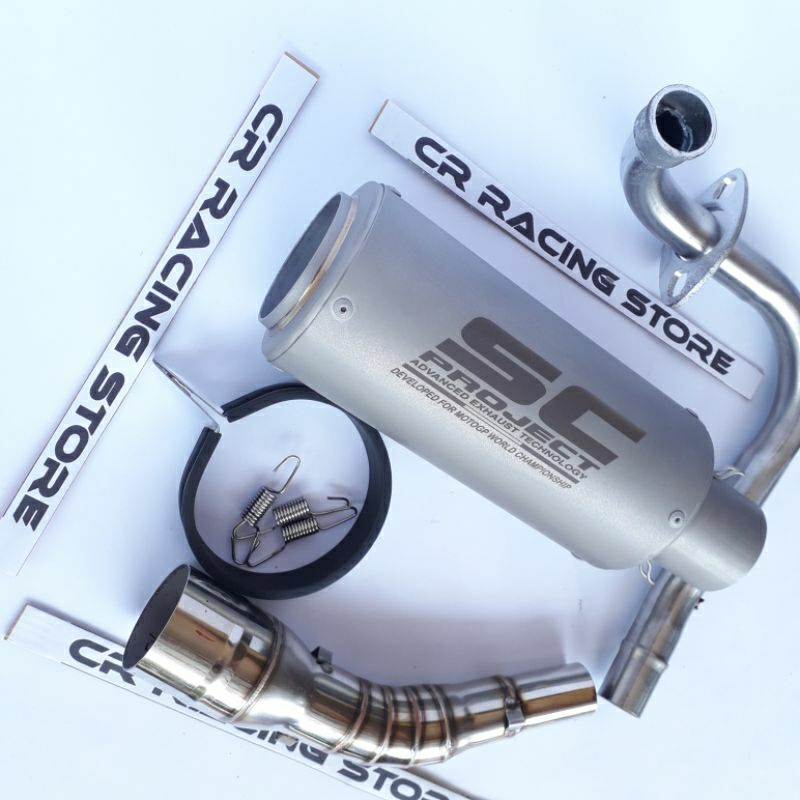 knalpot vario 125 bohlam sc project sandblast