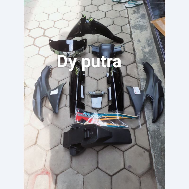 Paket body bodi full set shogun kebo Hijau Botol Kualitas Bagus