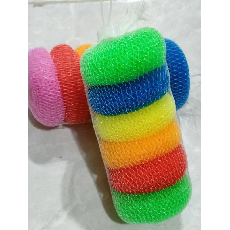 sponge cuci/kawat cuci warna bulat