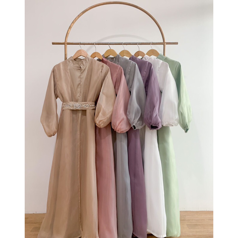 Gisella Organza Dress Ld 110/Dress Organza Kondangan/Dress Lamaran/Dress Bridesmaid/Dress Lebaran