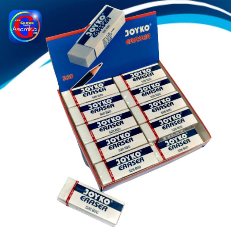 Eraser Penghapus Pensil Besar Joyko ER-B20 isi 20pcs