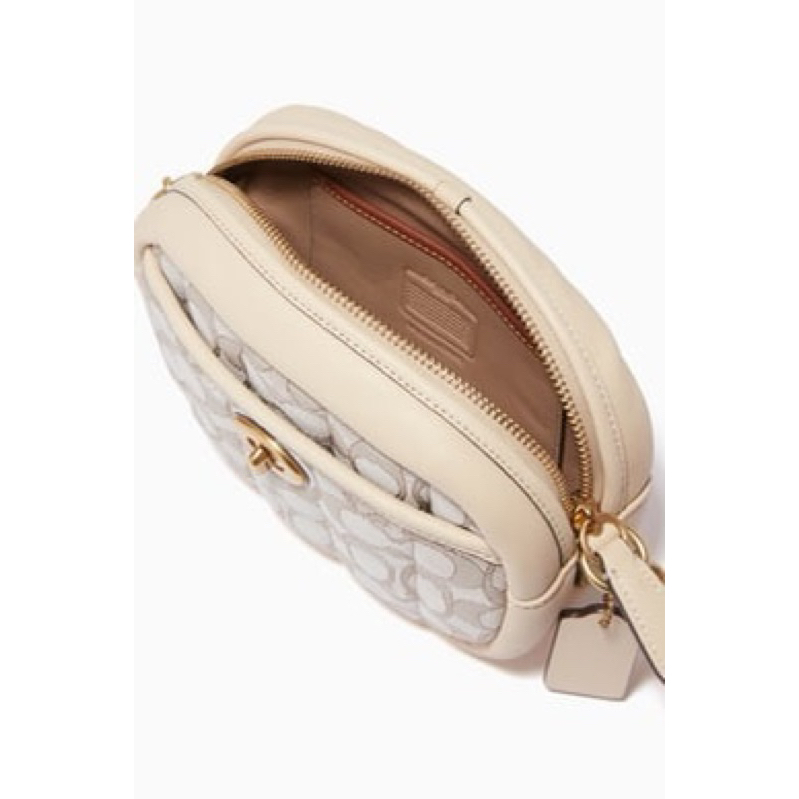 Coach Small Camera Bag In Signature Jacquard With Quilting (C5275)