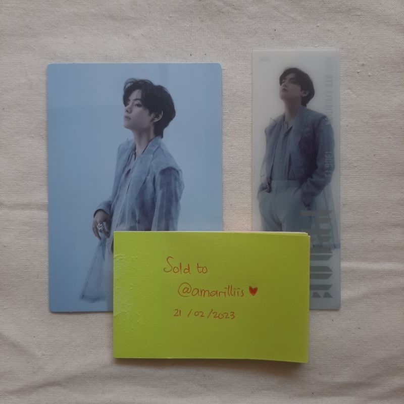 Proof Exhibition Merch - Photocard Holder & Bookmark Taehyung V BTS