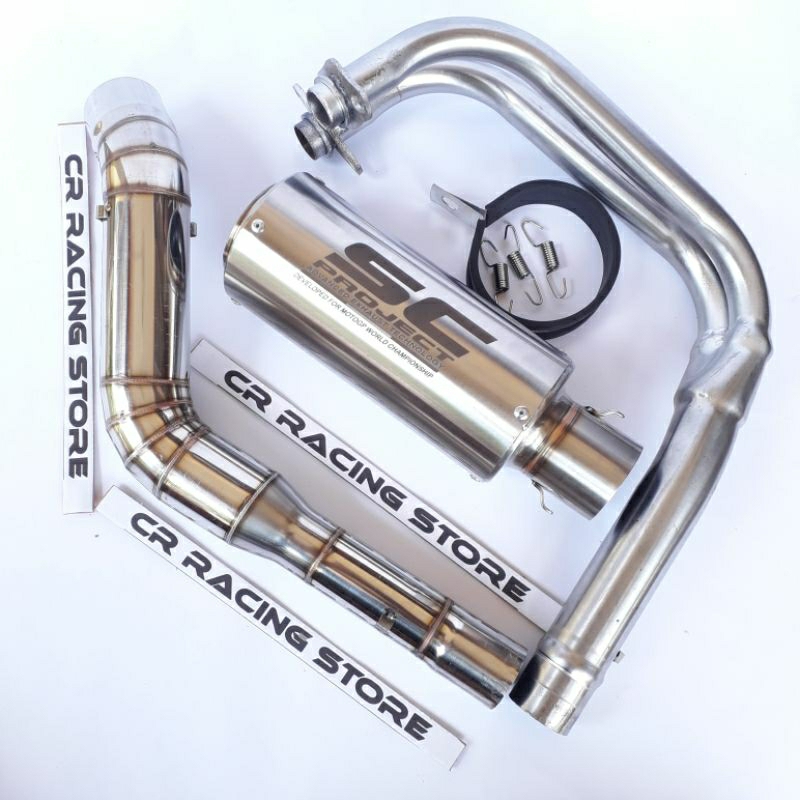 knalpot ninja 250fi dan karbu sc project titan